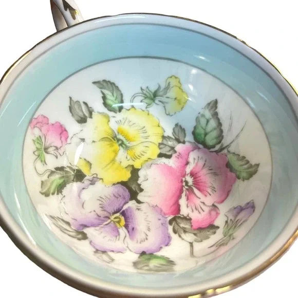 Vintage Paragon by Appointment Pansies Teacup and Saucer - Picture 3 of 9